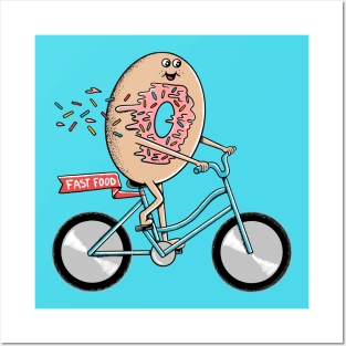 Donut fast food Posters and Art